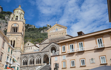 Fototapeta na wymiar Famous duomo of the wonderful Amalfi