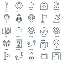 Set Of 25 Universal Editable Icons. Includes Elements Such As Tu