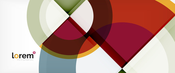 Obraz premium Multicolored round shapes abstract background