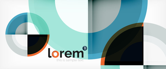 Obraz premium Multicolored round shapes abstract background