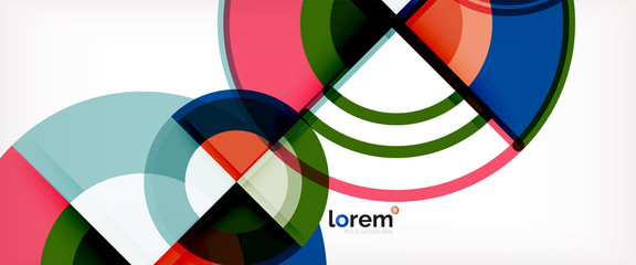 Obraz premium Vector abstract colorful circles background