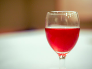The red wine.