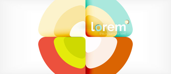 Circles and triangles geometric abstract background. Trendy abstract layout template for business or technology presentation or web brochure cover, wallpaper