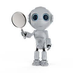 robot with frying pan