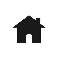 Home icon. House vector icon