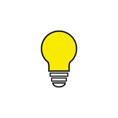 Light Bulb icon. Light Bulb line icon vector.