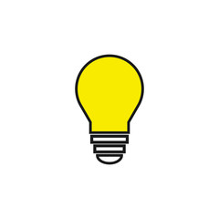 Light Bulb icon. Light Bulb line icon vector.