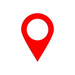 Maps pin. Location pin. Pin icon vector. Location map icon.
