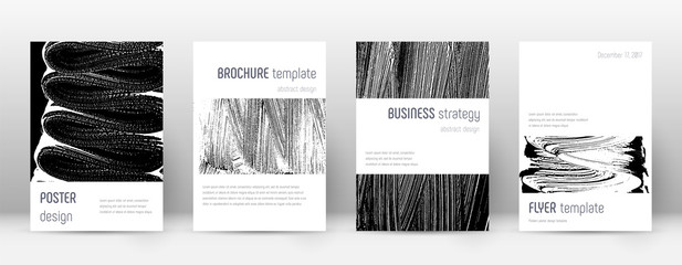 Cover page design template. Minimalistic brochure 