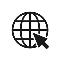 Obraz premium Web icon. Web icon page symbol for your web design. Internet world vector