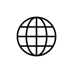 Web icon. Web icon page symbol for your web design. Internet world vector