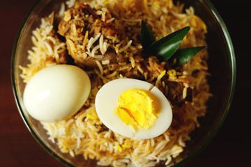 Delicious chicken biriyani