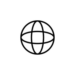 Web icon. Web icon page symbol for your web design. Internet world vector