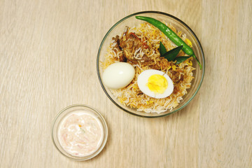 Delicious chicken biriyani