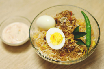 Delicious chicken biriyani