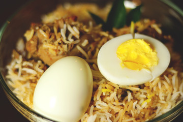 Delicious chicken biriyani