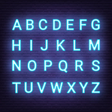 neon light letters