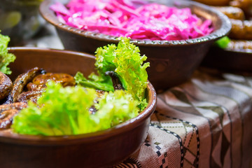 Food at Christmas market
