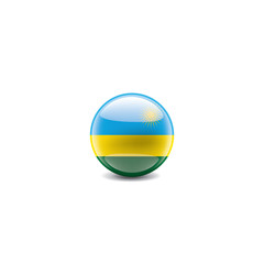 Rwanda flag, vector illustration on a white background