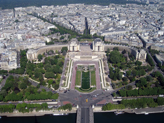 view of paris from eiffel tower