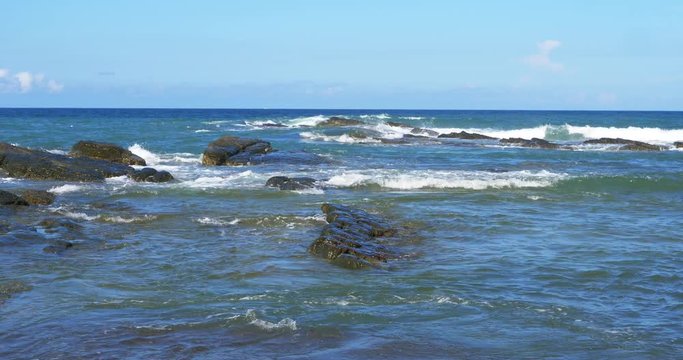 Nature Ocean swirl wave in Badouzi Fishing port, Taiwan Taipei