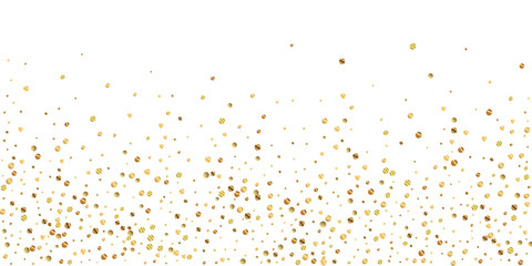 Sparse gold confetti luxury sparkling confetti. Sc