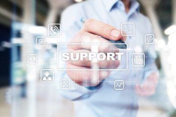 Technical Support and Customer Service. Business and Technology concept.