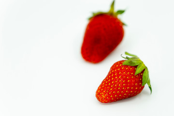 Strawberry isolated on white background.
