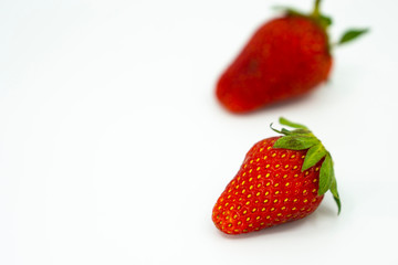 Strawberry isolated on white background.