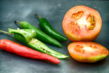 Tomato and chilly