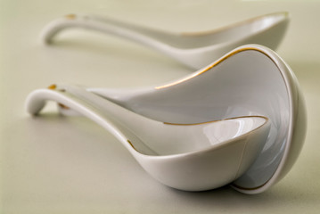 Cutlery in white
