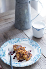 ラズベリーのフレンチトース