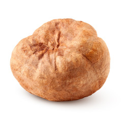 hazelnut peeled, isolated on white background, clipping path, full depth of field