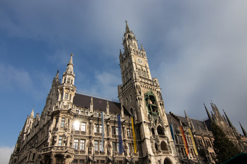 Fototapeta na wymiar Rathaus in München