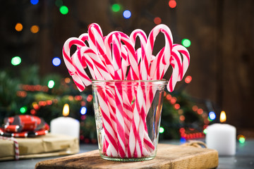 Christmas festive candy cane sweet food - Powered by Adobe