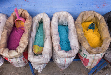 Marktstand in Chefchaouen in Marokko