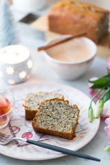 紅茶のパウンドケーキとチャイ