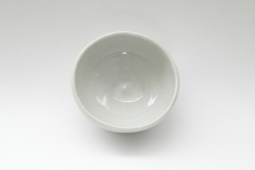 empty cup isolated on white background