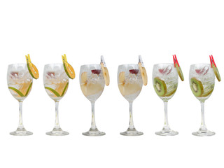 gin tonic isolated background