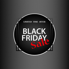 black Friday sign background, discounted and shopping online concept