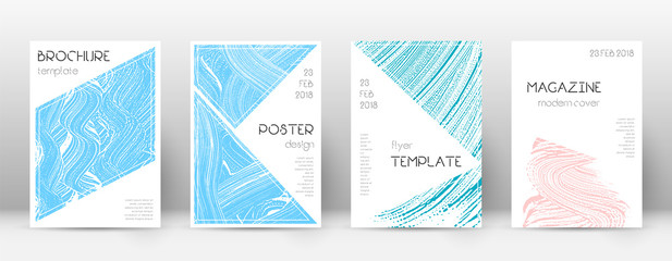 Cover page design template. Triangle brochure layo