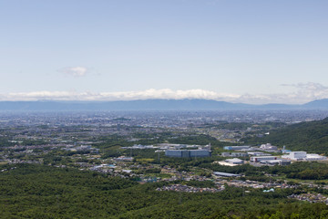 Fototapeta premium 弥勒山山頂からの眺望／愛知県春日井市
