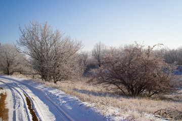 road in winter