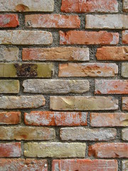 old red brick wall background