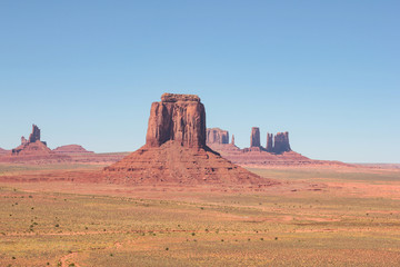 Vieuw over the Monument Valley landscape in Utah, USA