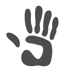 Handprint. Vector illustration.