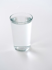 Glass of Water on a white background