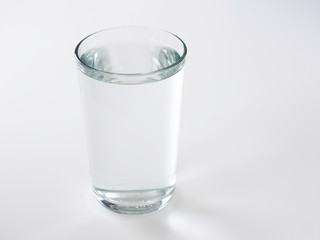 Glass of Water on a white background