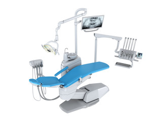 3D rendering modern dental chair