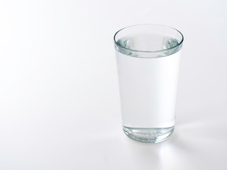 Glass of Water on a white background